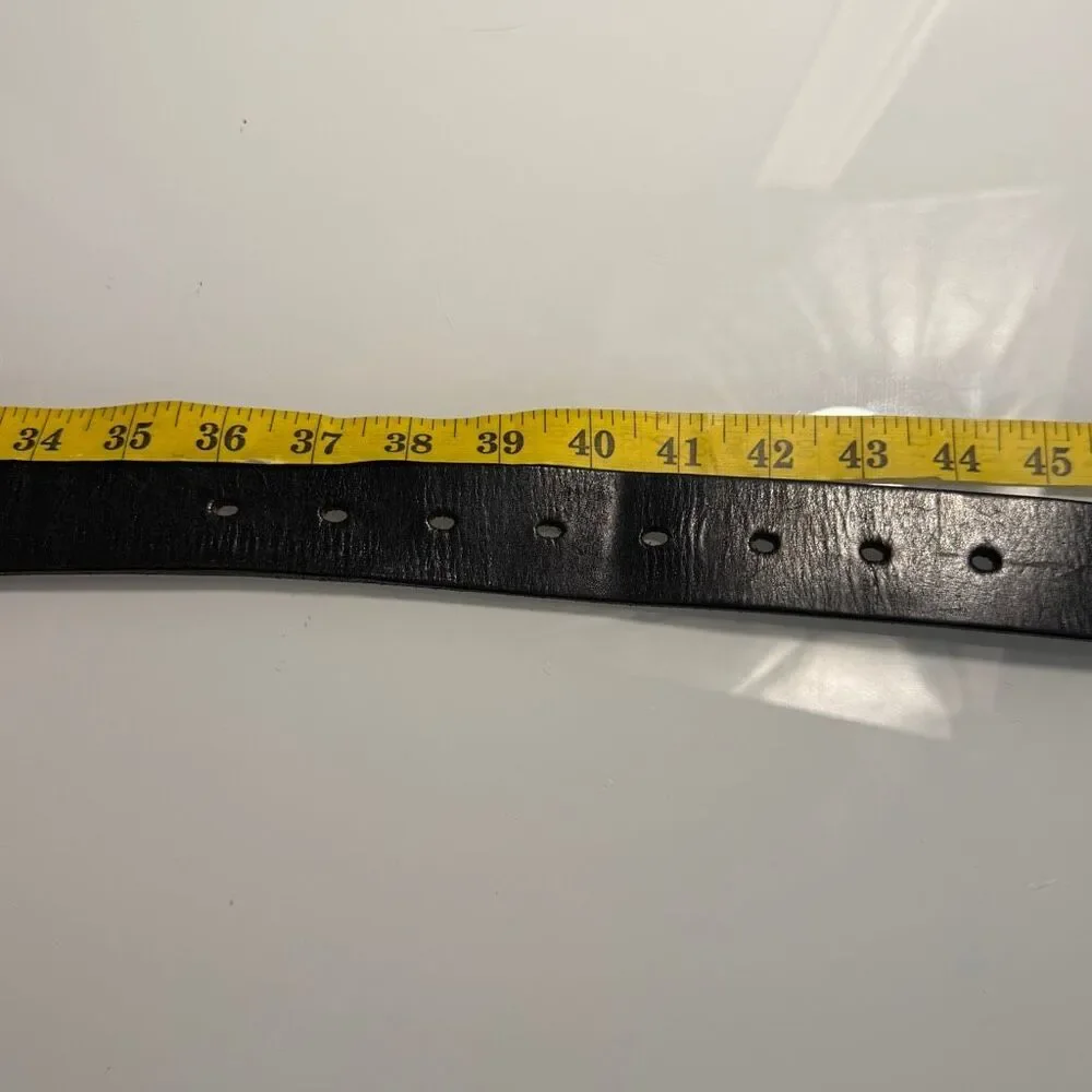 Frank’s Belts The Gunner Black Leather Belt Size 40 Made in USA